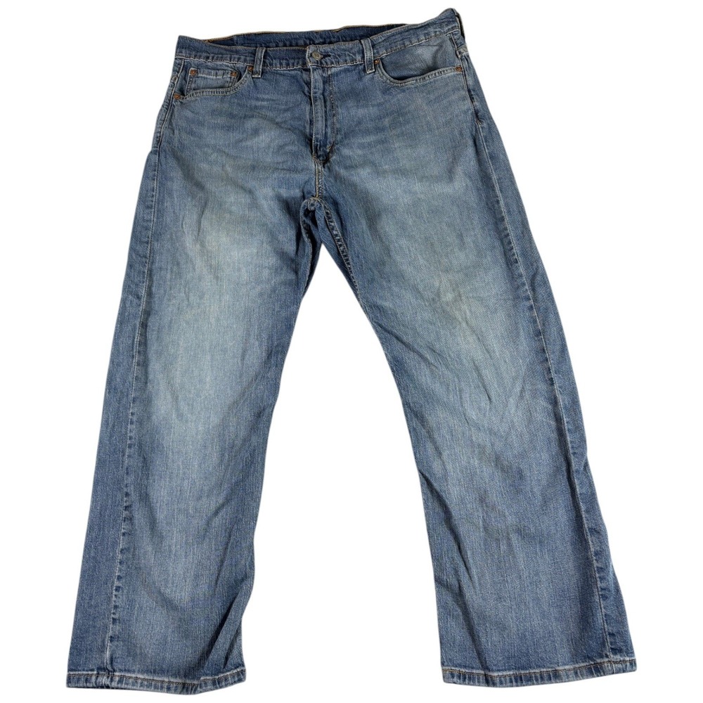 Levis 569 Loose Straight Jeans Men 38x30 Blue Faded Relaxed Y2K Western Workwear